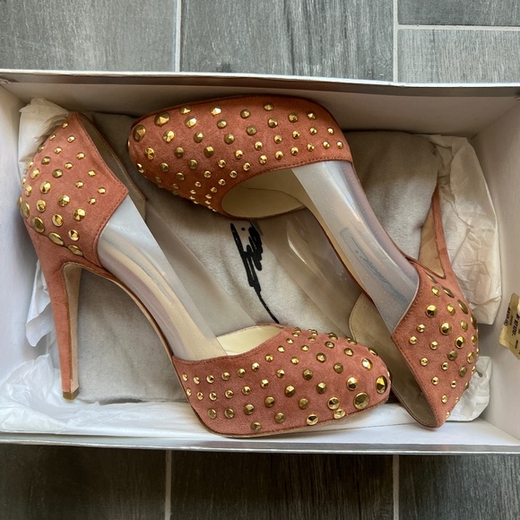 Brian Atwood Studded PVC Heels - Picture 2 of 9